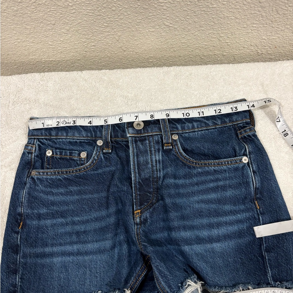 Rag & Bone New York Cambria Denim Cutoff DRE Shorts Sz 23 - Picture 12 of 12